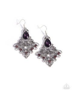 Lattice Legacy - Purple - Paparazzi Accessories- Earring - Jewelry with Erin Binford