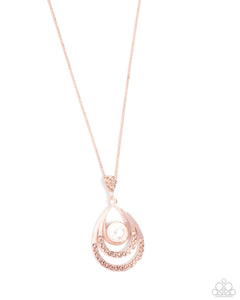 Pure Pearls - Rose Gold - Paparazzi Accessories - Necklace - Jewelry with Erin Binford