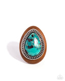 Santa Fe Stance - Green - Paparazzi Accessories - Ring - Jewelry with Erin Binford