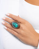 Santa Fe Stance - Green - Paparazzi Accessories - Ring - Jewelry with Erin Binford
