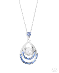Pure Pearls - Blue - Paparazzi Accessories - Necklace - Jewelry with Erin Binford