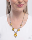 SPADES of Shimmer - Yellow - Paparazzi Accessories - Necklace - Jewelry with Erin Binford
