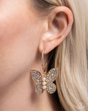 Butterfly Boundary - Gold - Paparazzi Accessories - Earring - Jewelry with Erin Binford