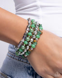 Supervisory Stack - Green - Paparazzi Accessories - Bracelet - Jewelry with Erin Binford