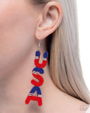 Pampered Patriot - Multi - Paparazzi Accessories- Earring - Jewelry with Erin Binford