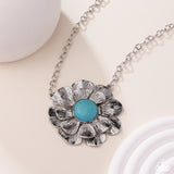 Floral Form - Blue - Paparazzi Accessories - Necklace - Jewelry with Erin Binford