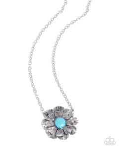 Floral Form - Blue - Paparazzi Accessories - Necklace - Jewelry with Erin Binford