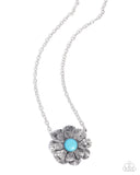Floral Form - Blue - Paparazzi Accessories - Necklace - Jewelry with Erin Binford