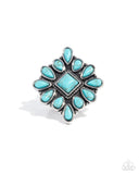 Developed Diamond - Blue - Paparazzi Accessories - Ring - Jewelry with Erin Binford