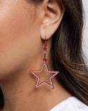 Steady Stars - Red - Paparazzi Accessories - Earring - Jewelry with Erin Binford