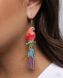 Parrot Pull - Orange - Paparazzi Accessories - Earring - Jewelry with Erin Binford