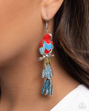 Parrot Pull - Red - Paparazzi Accessories - Earring - Jewelry with Erin Binford