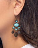 Chandelier Candor - Brass - Paparazzi Accessories - Earring - Jewelry with Erin Binford