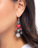 Chandelier Candor - Red - Paparazzi Accessories - Earring - Jewelry with Erin Binford