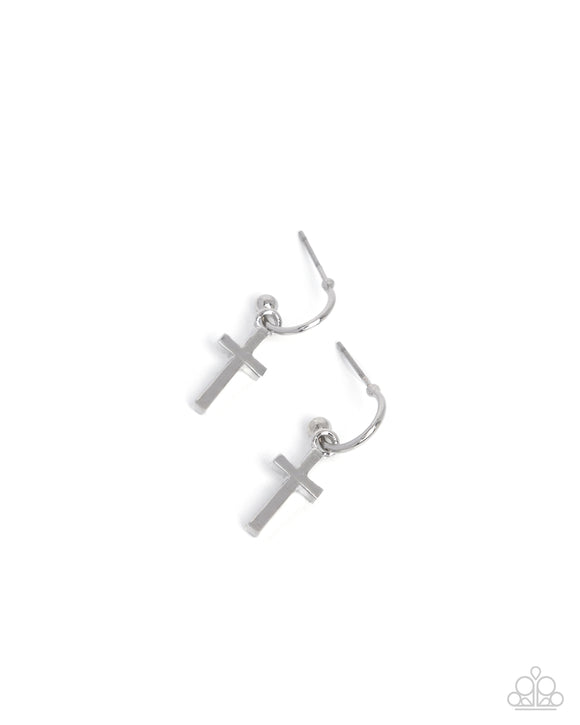 Daily Divinity - Silver - Paparazzi Accessories - Earring - Jewelry with Erin Binford