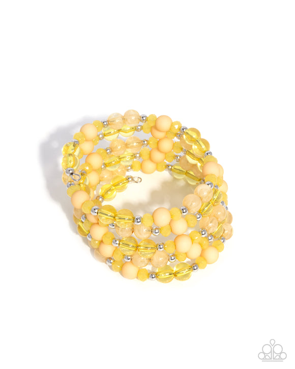 Colorful Chorus - Yellow - Paparazzi Accessories - Bracelet
