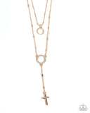 Faithfully Fierce - Gold - Paparazzi Accessories - Necklace - Jewelry with Erin Binford