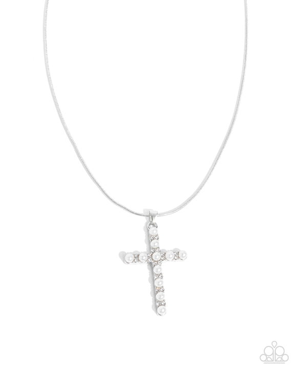 Holy Harmony - White - Paparazzi Accessories - Necklace - Jewelry with Erin Binford