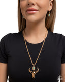 Longhorn Leisure - Gold - Paparazzi Accessories - Necklace