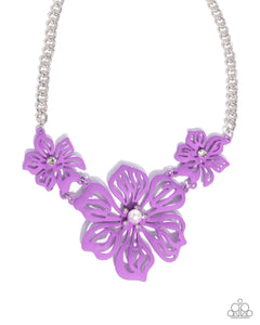 Floral Fandom - Purple - Paparazzi Accessories - Necklace - Jewelry with Erin Binford
