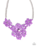 Floral Fandom - Purple - Paparazzi Accessories - Necklace - Jewelry with Erin Binford