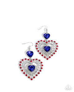 Patriotic Pattern - Multi - Paparazzi Accessories - Earring - Jewelry with Erin Binford