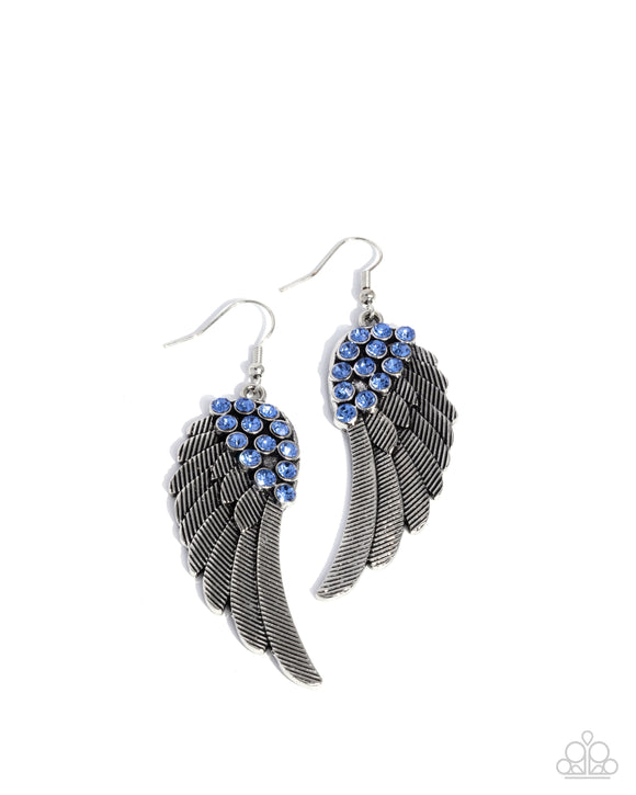 Angelic Abundance - Blue - Paparazzi Accessories - Earring - Jewelry with Erin Binford