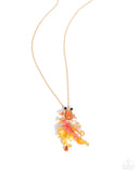 Synchronized Swimming - Orange - Paparazzi Accessories - Necklace - Jewelry with Erin Binford