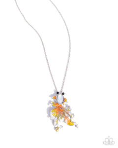 Synchronized Swimming - White - Paparazzi Accessories- Necklace - Jewelry with Erin Binford