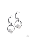 Rebellious Round - Black - Paparazzi Accessories-  Earring - Jewelry with Erin Binford