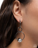 Rebellious Round - Black - Paparazzi Accessories-  Earring - Jewelry with Erin Binford