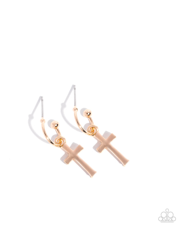 Daily Divinity - Gold - Paparazzi Accessories - Earring - Jewelry with Erin Binford