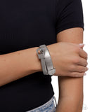 Belted Brilliance - White - Paparazzi Accessories- Bracelet - Jewelry with Erin Binford