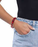 Faceted Freestyle - Red - Paparazzi Accessories - Bracelet - Jewelry with Erin Binford