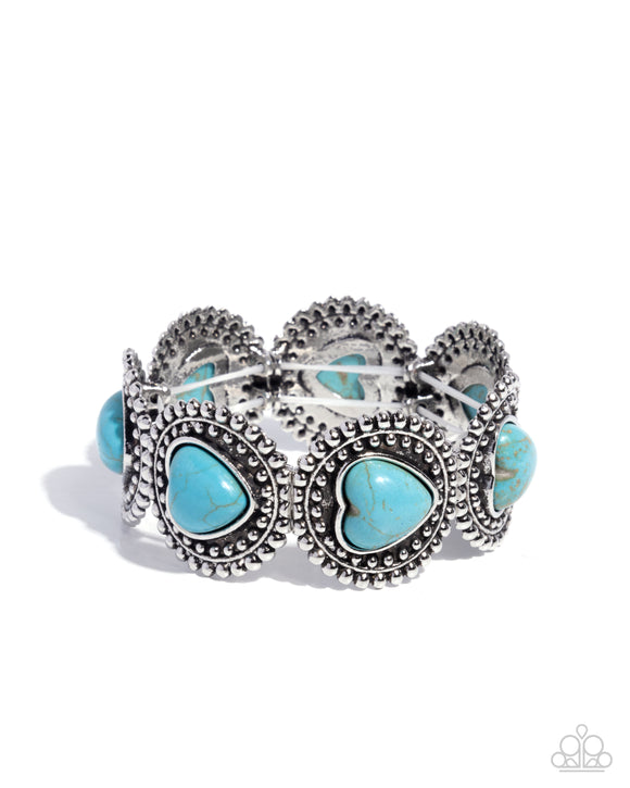 Rural Romance - Blue - Paparazzi Accessories- Bracelet