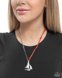 Sailboat Shimmer - Red - Paparazzi Accessories - Necklace - Jewelry with Erin Binford