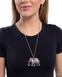 Educated Elephant - Purple - Paparazzi Accessories - Necklace - Jewelry with Erin Binford