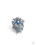Polished Peacock - Blue - Paparazzi Accessories - Ring - Jewelry with Erin Binford