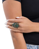 Polished Peacock - Brass - Paparazzi Accessories - Ring - Jewelry with Erin Binford
