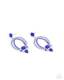 Karma Knockout - Blue - Paparazzi Accessories - Earring - Jewelry with Erin Binford