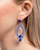 Karma Knockout - Blue - Paparazzi Accessories - Earring - Jewelry with Erin Binford