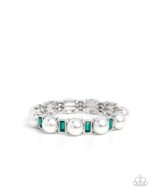 Pronged Palace - Green - Paparazzi Accessories - Bracelet