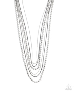 Lockdown Layers - Silver - Paparazzi Accessories- Necklace - Jewelry with Erin Binford