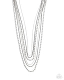 Lockdown Layers - Silver - Paparazzi Accessories- Necklace - Jewelry with Erin Binford