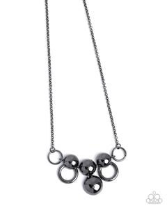 Sleek Staccato - Black - Paparazzi Accessories - Necklace - Jewelry with Erin Binford