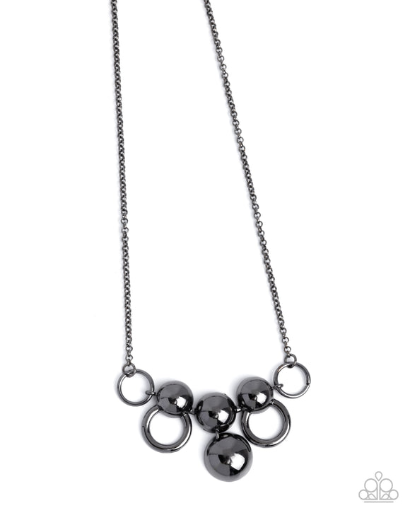 Sleek Staccato - Black - Paparazzi Accessories - Necklace - Jewelry with Erin Binford