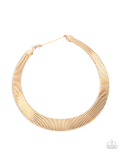 Fringe Formal - Gold - Paparazzi Accessories - Necklace - Jewelry with Erin Binford