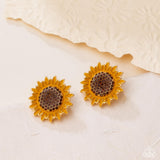 Blooming Beat - Brown - Paparazzi Accessories -  Earring - Jewelry with Erin Binford
