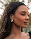 Verdant View - Gold - Paparazzi Accessories- Earring