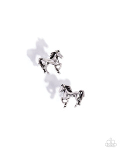 Stallion Selfie - Silver - Paparazzi Accessories - Earring - Jewelry with Erin Binford